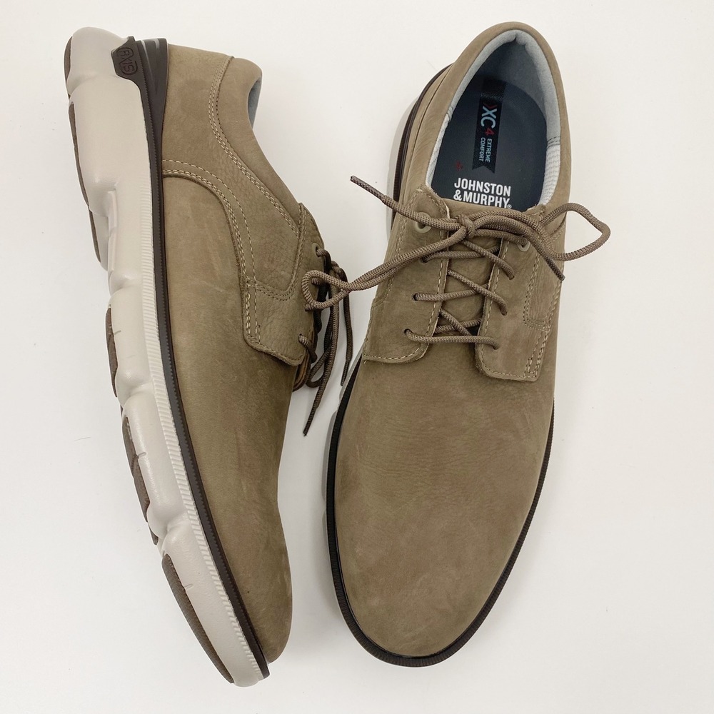 Johnston & Murphy XC4 Waterproof Tanner Plain Toe Oxford Shoes Mens 11M Tan